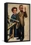 Madame Curie and Husband-null-Framed Stretched Canvas