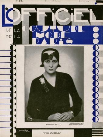 L'Officiel, January 1929 - Mlle Arletty
