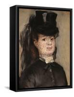 Madame Darras-Pierre-Auguste Renoir-Framed Stretched Canvas