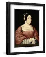 Madame De Canaples, C.1525-Jean Clouet-Framed Giclee Print