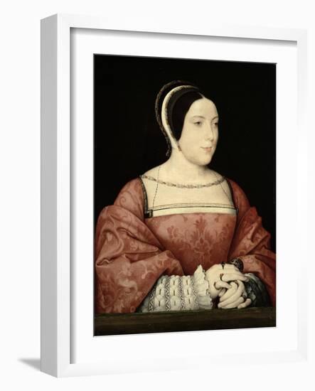 Madame De Canaples, C.1525-Jean Clouet-Framed Giclee Print