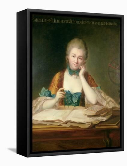 Madame De Chatelet-Lomont (1706-41)-Maurice Quentin de La Tour-Framed Stretched Canvas