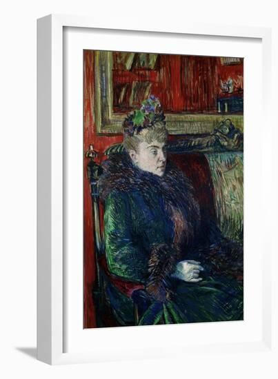 Madame De Gortzikoff, 1893-Henri de Toulouse-Lautrec-Framed Giclee Print