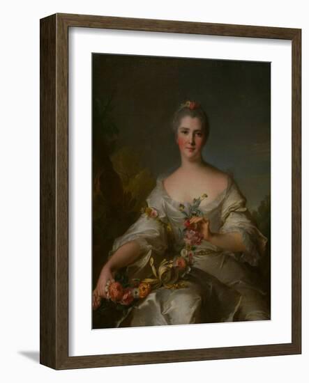 Madame De La Porte. in 1752.-Jean-Marc Nattier-Framed Giclee Print