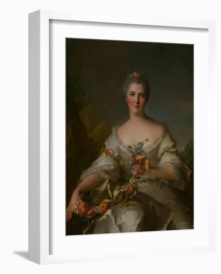 Madame De La Porte. in 1752.-Jean-Marc Nattier-Framed Giclee Print