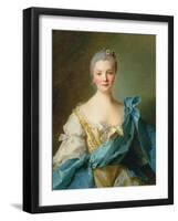 Madame De La Porte-Jean-Marc Nattier-Framed Giclee Print