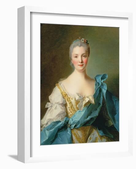 Madame De La Porte-Jean-Marc Nattier-Framed Giclee Print