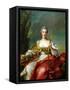 Madame De Maison-Rouge as Diana-Jean-Marc Nattier-Framed Stretched Canvas