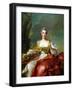 Madame De Maison-Rouge as Diana-Jean-Marc Nattier-Framed Art Print