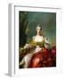 Madame De Maison-Rouge as Diana-Jean-Marc Nattier-Framed Art Print