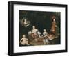 Madame de Montespan, le duc du Maine, le comte de Véxin, mademoiselle de Nantes et mademoiselle de-Pierre Mignard-Framed Giclee Print