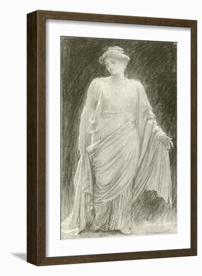 Madame De Navarro (Mary Anderson) as Hermione in a 'Winter's Tale'-Frank Bernard Dicksee-Framed Giclee Print