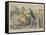 Madame De Normanville and the Squire-John Leech-Framed Stretched Canvas