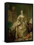 Madame De Pompadour (1721-1764)-Francois Boucher-Framed Stretched Canvas