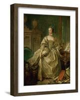 Madame De Pompadour (1721-1764)-Francois Boucher-Framed Giclee Print