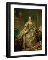 Madame De Pompadour (1721-1764)-Francois Boucher-Framed Giclee Print