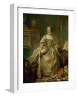 Madame De Pompadour (1721-1764)-Francois Boucher-Framed Giclee Print