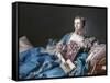 Madame de Pompadour, 1721-64, Mistress of Louis XV-Francois Boucher-Framed Stretched Canvas