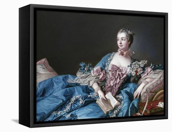 Madame de Pompadour, 1721-64, Mistress of Louis XV-Francois Boucher-Framed Stretched Canvas