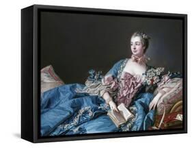 Madame de Pompadour, 1721-64, Mistress of Louis XV-Francois Boucher-Framed Stretched Canvas