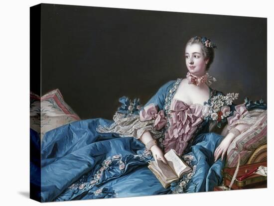 Madame de Pompadour, 1721-64, Mistress of Louis XV-Francois Boucher-Stretched Canvas