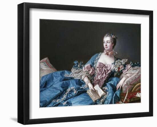 Madame de Pompadour, 1721-64, Mistress of Louis XV-Francois Boucher-Framed Giclee Print