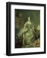 Madame De Pompadour (1721-64)-Francois Boucher-Framed Giclee Print