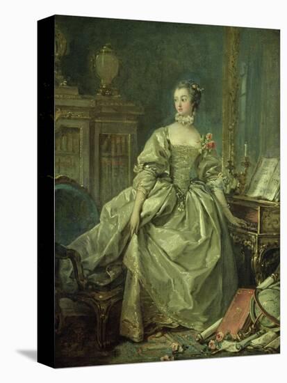 Madame De Pompadour (1721-64)-Francois Boucher-Stretched Canvas
