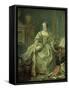 Madame De Pompadour (1721-64)-Francois Boucher-Framed Stretched Canvas