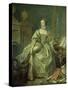 Madame De Pompadour (1721-64)-Francois Boucher-Stretched Canvas