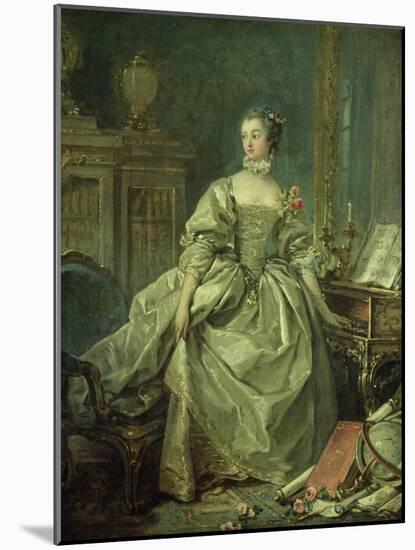 Madame De Pompadour (1721-64)-Francois Boucher-Mounted Giclee Print