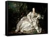 Madame De Pompadour (1721-64)-Francois Boucher-Framed Stretched Canvas
