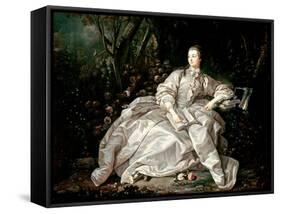 Madame De Pompadour (1721-64)-Francois Boucher-Framed Stretched Canvas