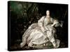 Madame De Pompadour (1721-64)-Francois Boucher-Stretched Canvas