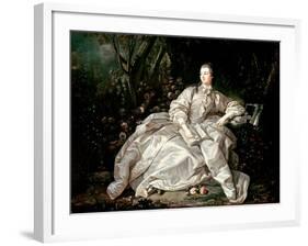 Madame De Pompadour (1721-64)-Francois Boucher-Framed Giclee Print