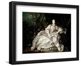 Madame De Pompadour (1721-64)-Francois Boucher-Framed Giclee Print