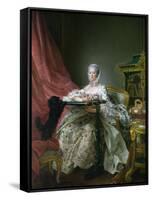 Madame De Pompadour, 1763-64-Francois-Hubert Drouais-Framed Stretched Canvas