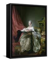 Madame De Pompadour, 1763-64-Francois-Hubert Drouais-Framed Stretched Canvas