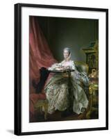 Madame De Pompadour, 1763-64-Francois-Hubert Drouais-Framed Giclee Print