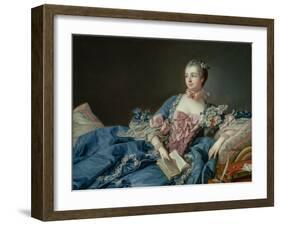 Madame De Pompadour, C.1758-Francois Boucher-Framed Giclee Print