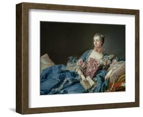 Madame De Pompadour, C.1758-Francois Boucher-Framed Giclee Print