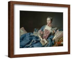 Madame De Pompadour, C.1758-Francois Boucher-Framed Giclee Print