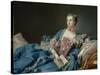 Madame De Pompadour, C.1758-Francois Boucher-Stretched Canvas
