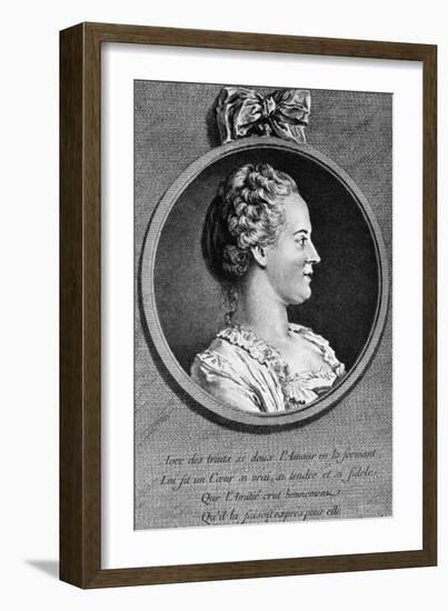 Madame de Pompadour portrait-Charles Nicolas II Cochin-Framed Giclee Print