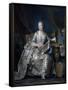 Madame de Pompadour-Maurice Quentin de La Tour-Framed Stretched Canvas