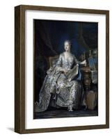 Madame de Pompadour-Maurice Quentin de La Tour-Framed Giclee Print