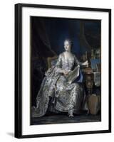 Madame de Pompadour-Maurice Quentin de La Tour-Framed Giclee Print