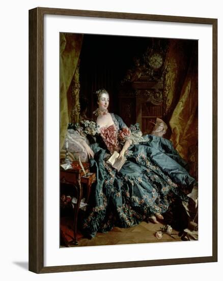 Madame De Pompadour-Francois Boucher-Framed Giclee Print