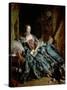 Madame De Pompadour-Francois Boucher-Stretched Canvas