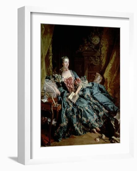 Madame De Pompadour-Francois Boucher-Framed Giclee Print